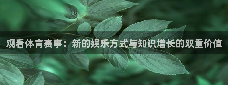 咪咕直播体育：观看体育赛事：新的娱乐方式与知识增长的双重价值